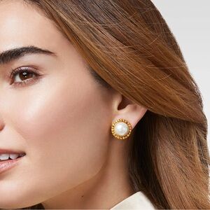 NWOT Clip-On Julie Vos Marbella Pearl Earring